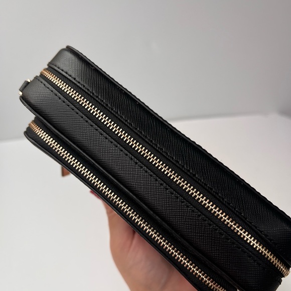 Kate Spade Staci Dual Zip Around Black Crossbody Bag - Picture 7 of 11